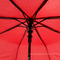 3 folding automatic open red sun paraguas regenschirm umbrella with logo parts
